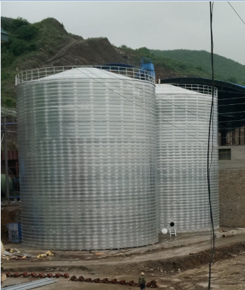 西宁粮食钢板仓的安装全过程不用热焊接